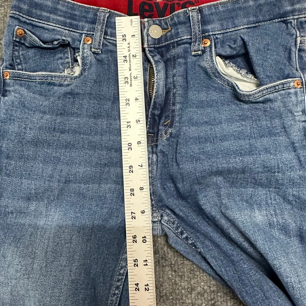 Levi's Jeans Boys Size 16 REG Blue 514 Straight Fit Stretch Denim W28 L30